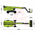 Чертеж Телескопический подъемник AURORA ZT23J