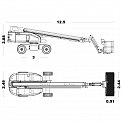 Чертеж Телескопический подъемник Sinoboom TB28EJ PLUS