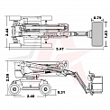 Чертеж Коленчатый подъемник Dingli BA18CRT2