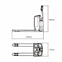 Чертеж Электротележка Aurora Forklift CBD20-180-Li