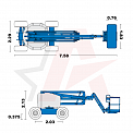 Чертеж Коленчатый подъемник AURORA Z-51/30J RT