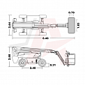 Чертеж Телескопический подъемник Dingli BT18CHRT2
