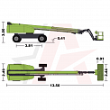 Чертеж Телескопический подъемник ZOOMLION ZT34J