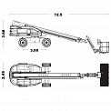 Чертеж Телескопический подъемник AURORA TB28J Plus 