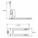 Чертеж Электротележка Aurora Forklift CBD18J-Li3