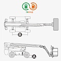 Чертеж Телескопический подъемник Dingli BT22CHRT2